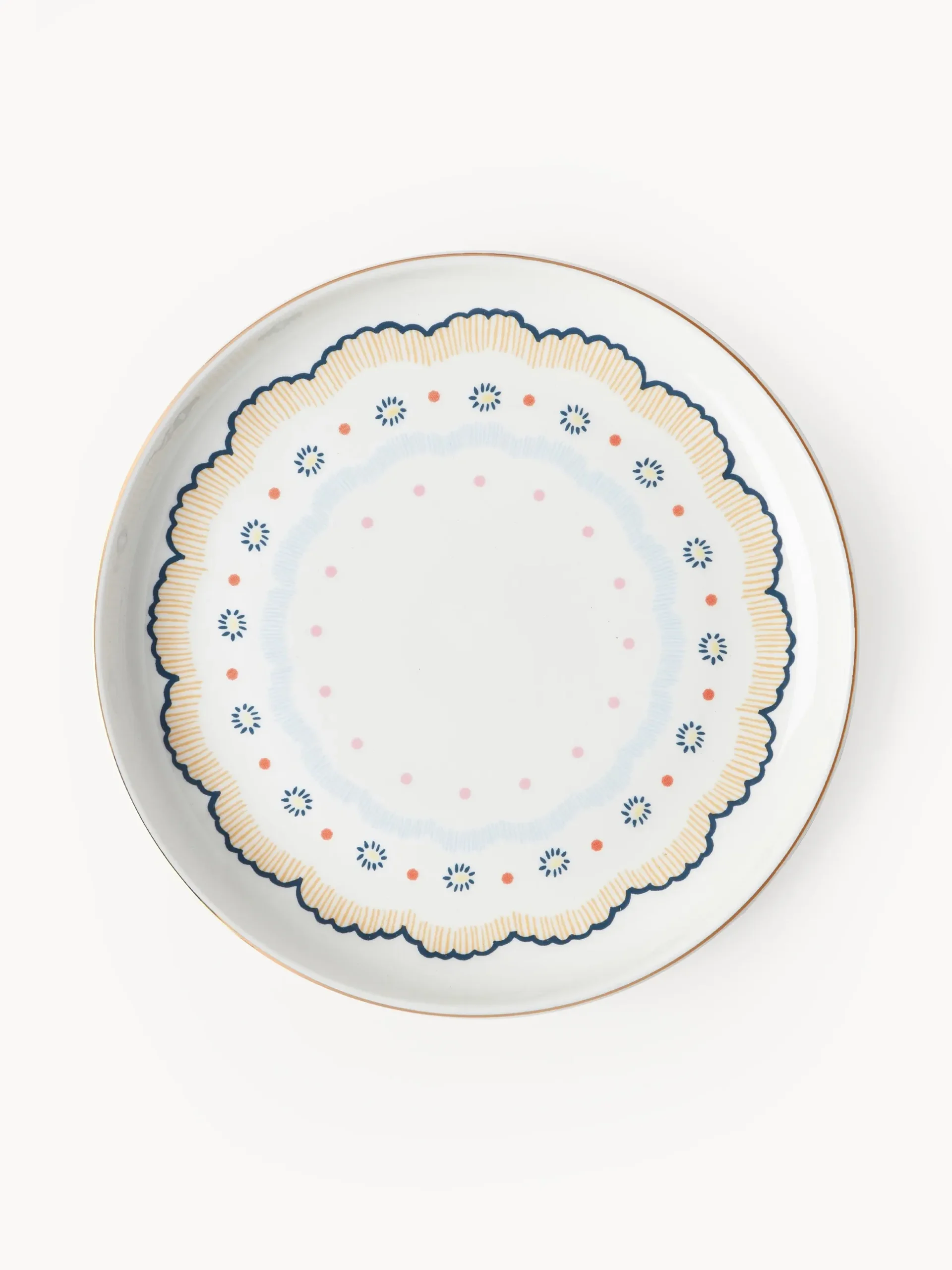 Set di 4 piatti da colazione Flamboyant