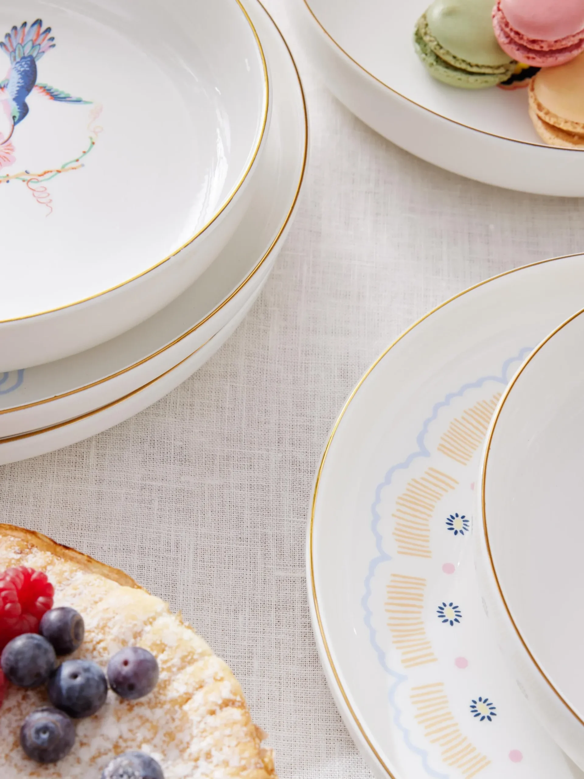 Set di 4 piatti da colazione Flamboyant