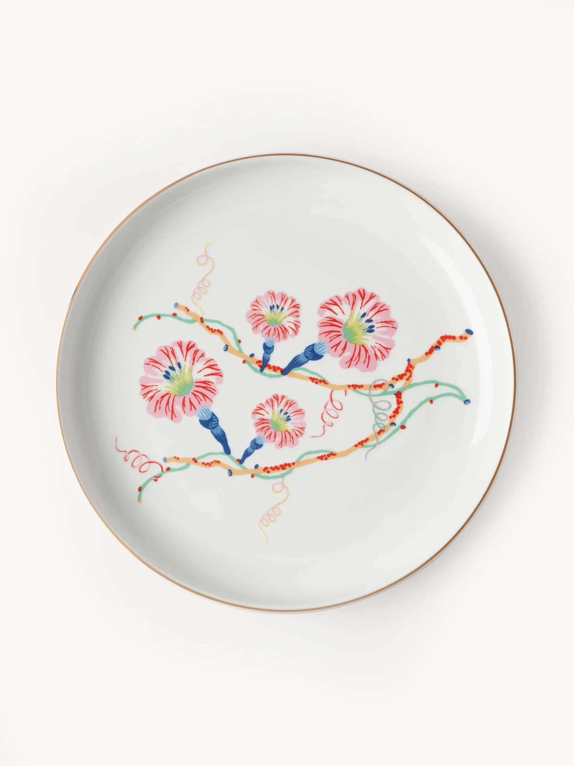 Set di 4 piatti da colazione Flamboyant