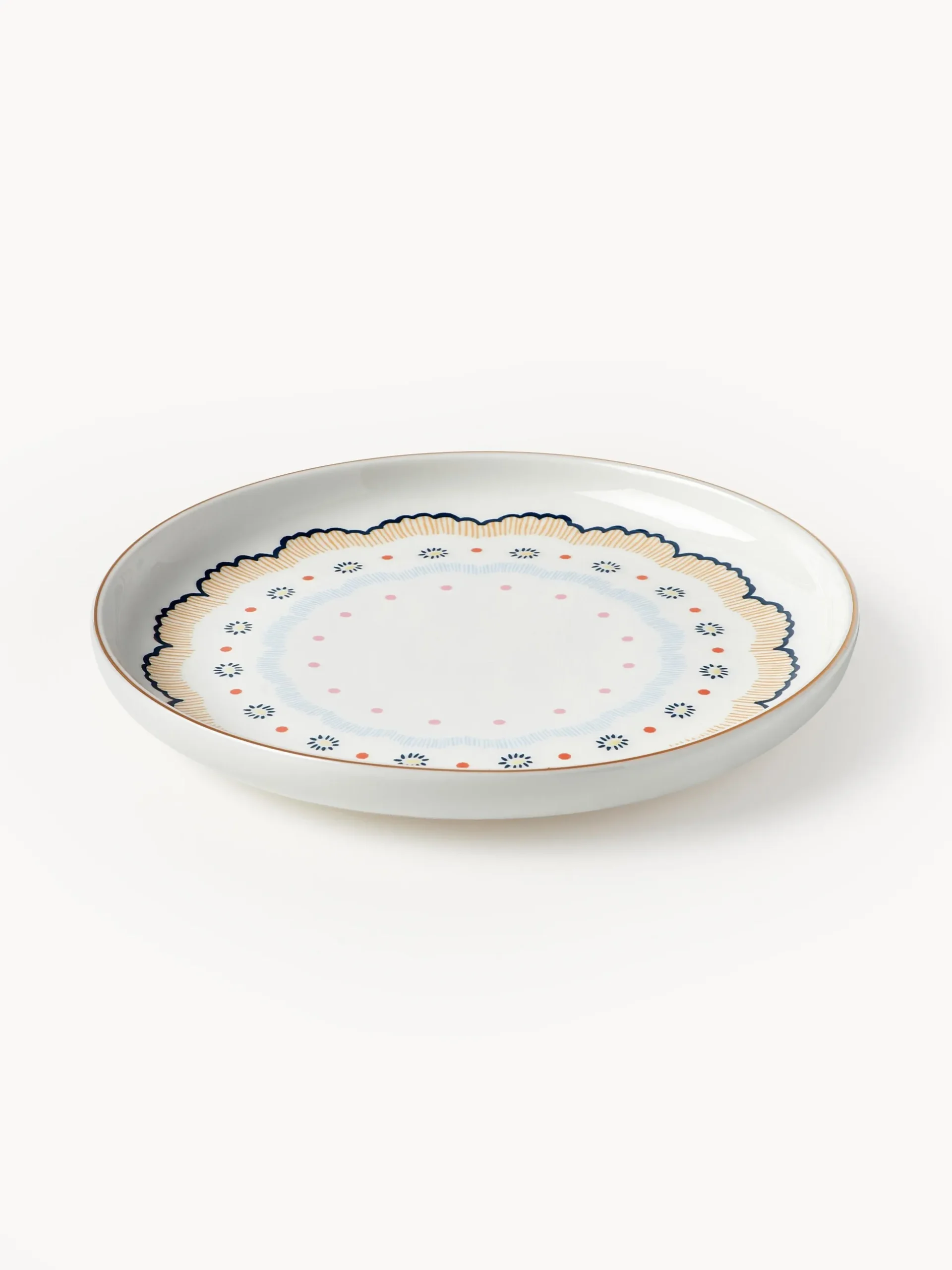 Set di 4 piatti da colazione Flamboyant
