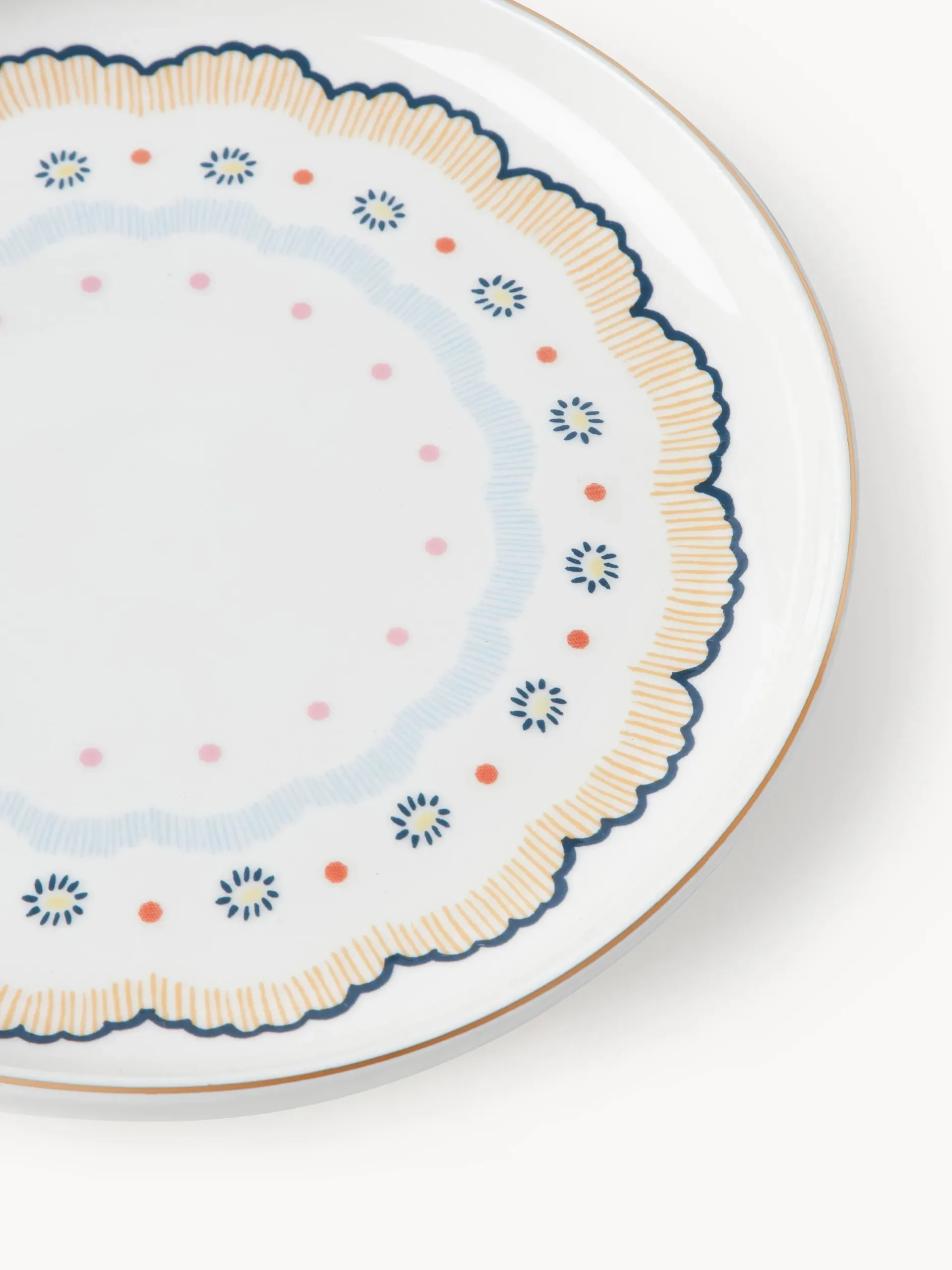 Set di 4 piatti da colazione Flamboyant