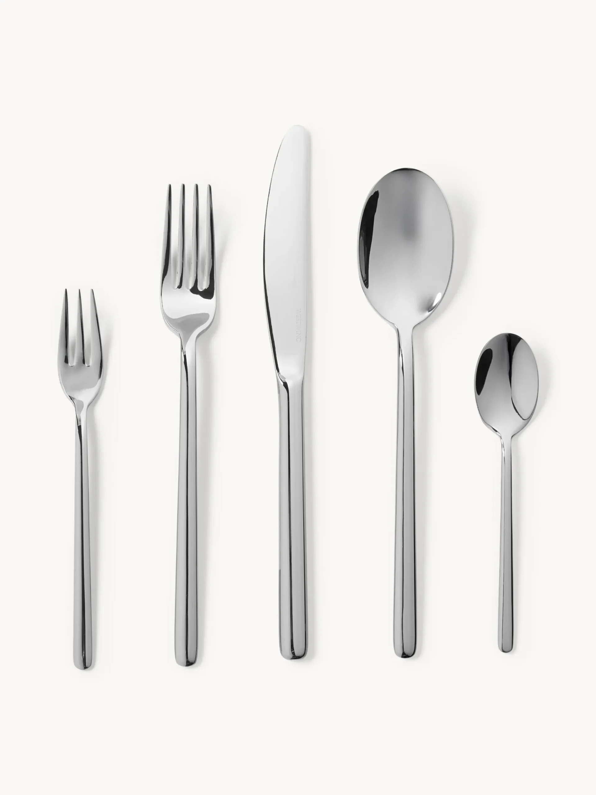 Set di posate lucide Loretta, varie misure