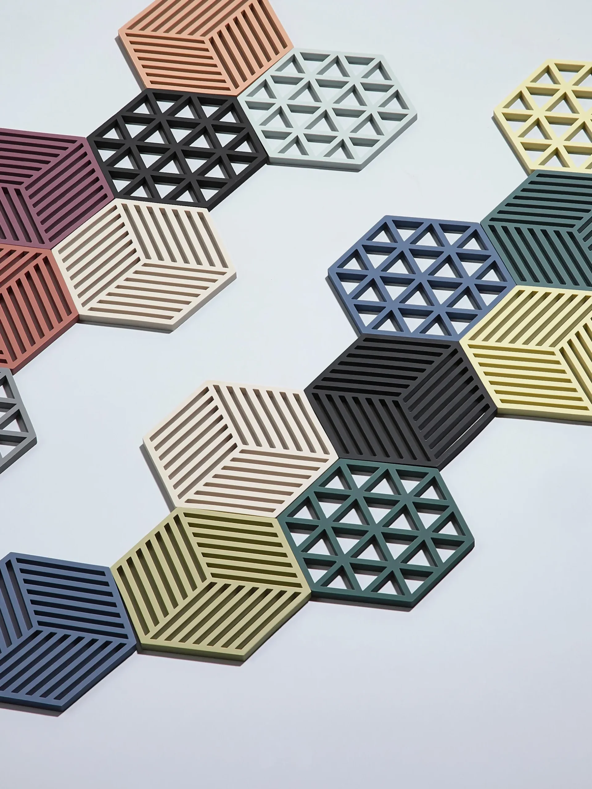 Set di 2 sottopentole in silicone Triangles