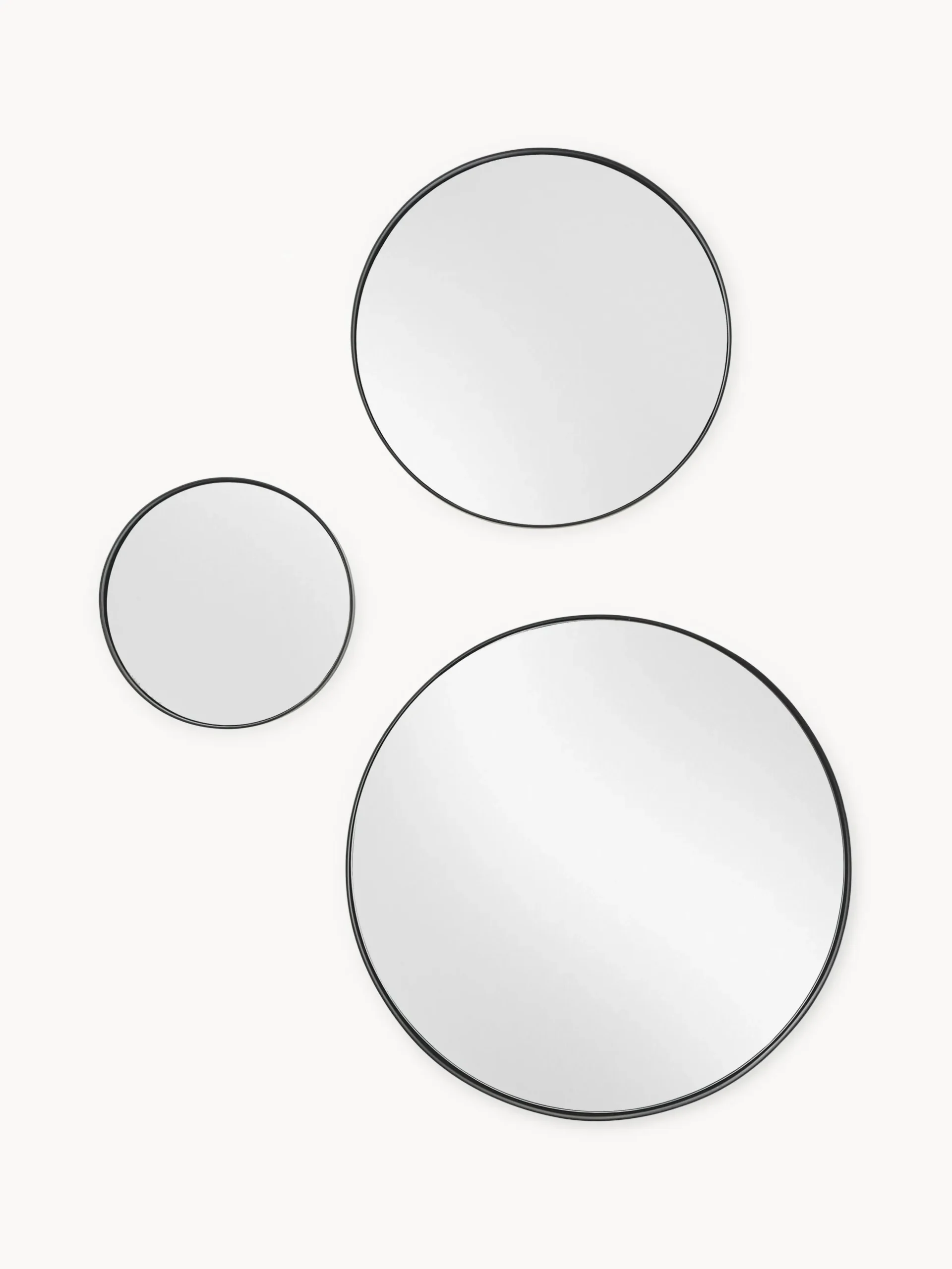 Set di 3 specchi da parete rotondi Lacie