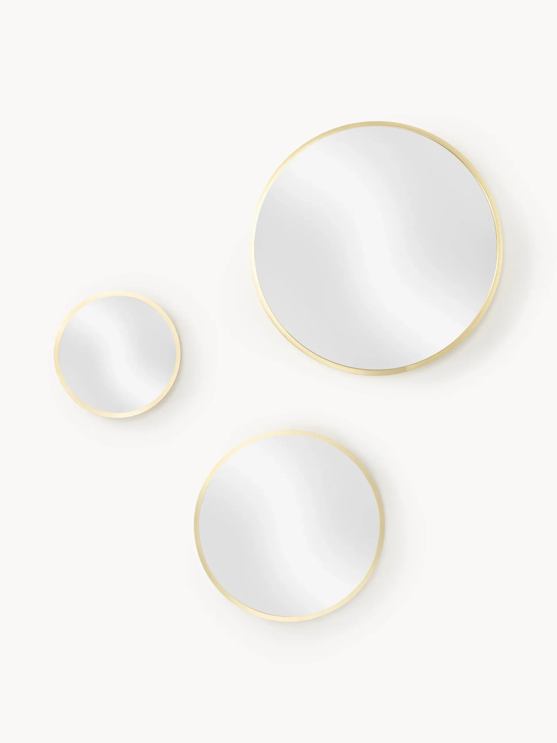 Set di 3 specchi rotondi da parete Ida