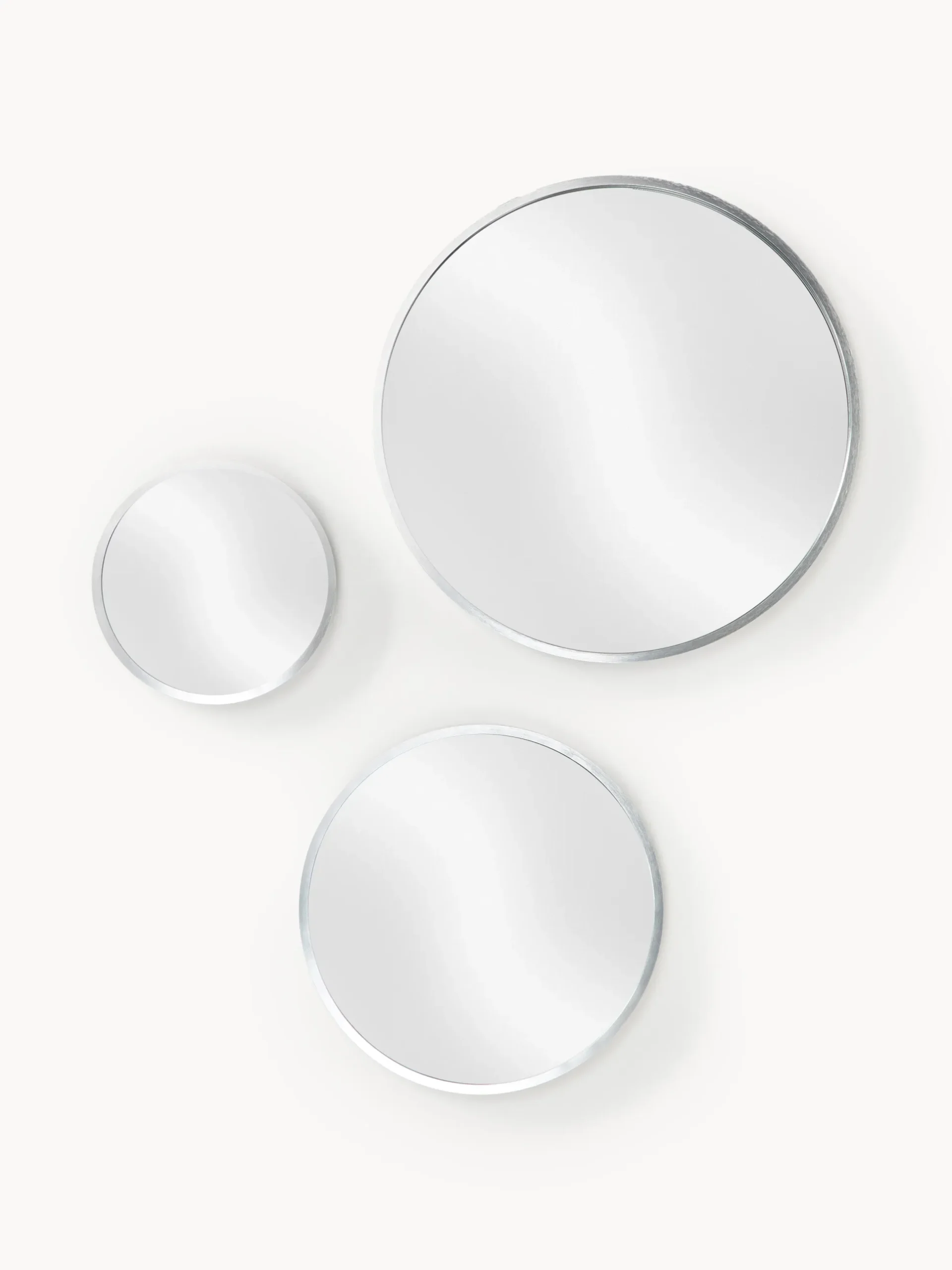 Set di 3 specchi rotondi da parete Ida