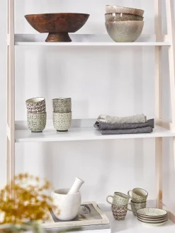 Set di 4 tazze senza manico con motivo grazioso Karine
