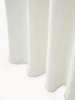 Set di 2 tende in lino semitrasparente con orlo a tunnel Eleonara