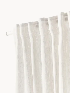 Set di 2 tende semitrasparenti con multibanda Gardine Birch, larg 130 cm