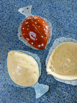 Set di 2 vassoi da portata fatti a mano con coperchio Tureen