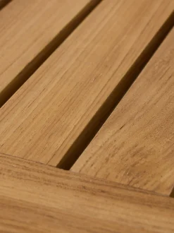 Sgabello da giardino in legno di teak Stracciatella