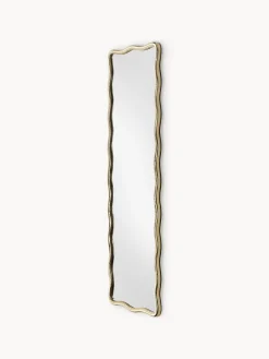 Specchio a figura intera con cornice ondulata in metallo Reggie