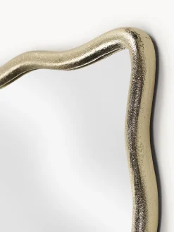 Specchio a figura intera con cornice ondulata in metallo Reggie
