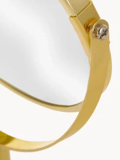 Specchio cosmetico rotondo con ingrandimento e base in metallo Classic