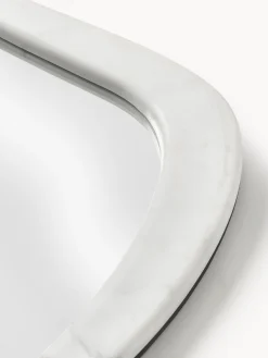 Specchio da parete con cornice in marmo Meringue