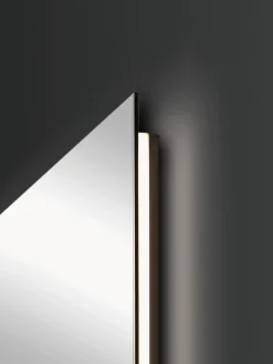 Specchio da parete senza cornice con illuminazione a LED Galaxy, varie misure