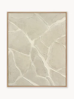 Stampa digitale con elementi dipinti a mano White Trace