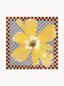Stampa digitale Flower with Checks 03