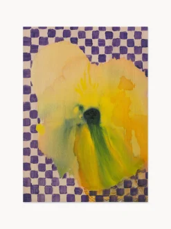 Stampa digitale Flower with Checks 02