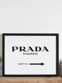 Stampa digitale incorniciata Prada Marfa
