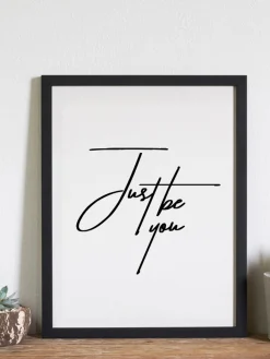 Stampa digitale incorniciata Just be You