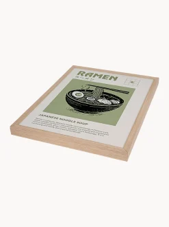 Stampa digitale incorniciata fatta a mano Ramen