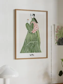 Stampa digitale incorniciata Green Coat