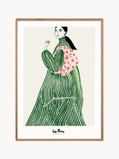 Stampa digitale incorniciata Green Coat