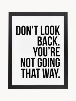 Stampa digitale incorniciata Don't Look Back