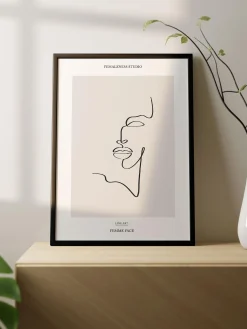 Stampa digitale incorniciata Femme Face