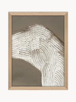 Stampa su tela incorniciata dipinta a mano Raw Shape I