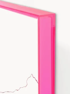 Stampa su tela incorniciata fatta a mano Confidential Pink