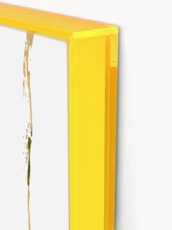 Stampa su tela incorniciata fatta a mano Confidential Yellow