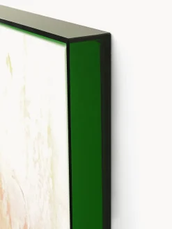 Stampa su tela incorniciata fatta a mano Confidential Green