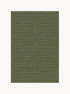 Tappeto a pelo corto lavabile Labyrinth by Jonathan Adler