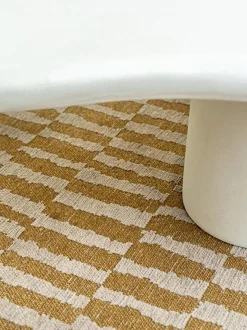 Tappeto jacquard lavabile da interno-esterno Berber