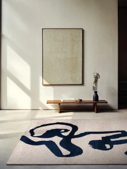 Tappeto jacquard lavabile da interno-esterno Ribbon
