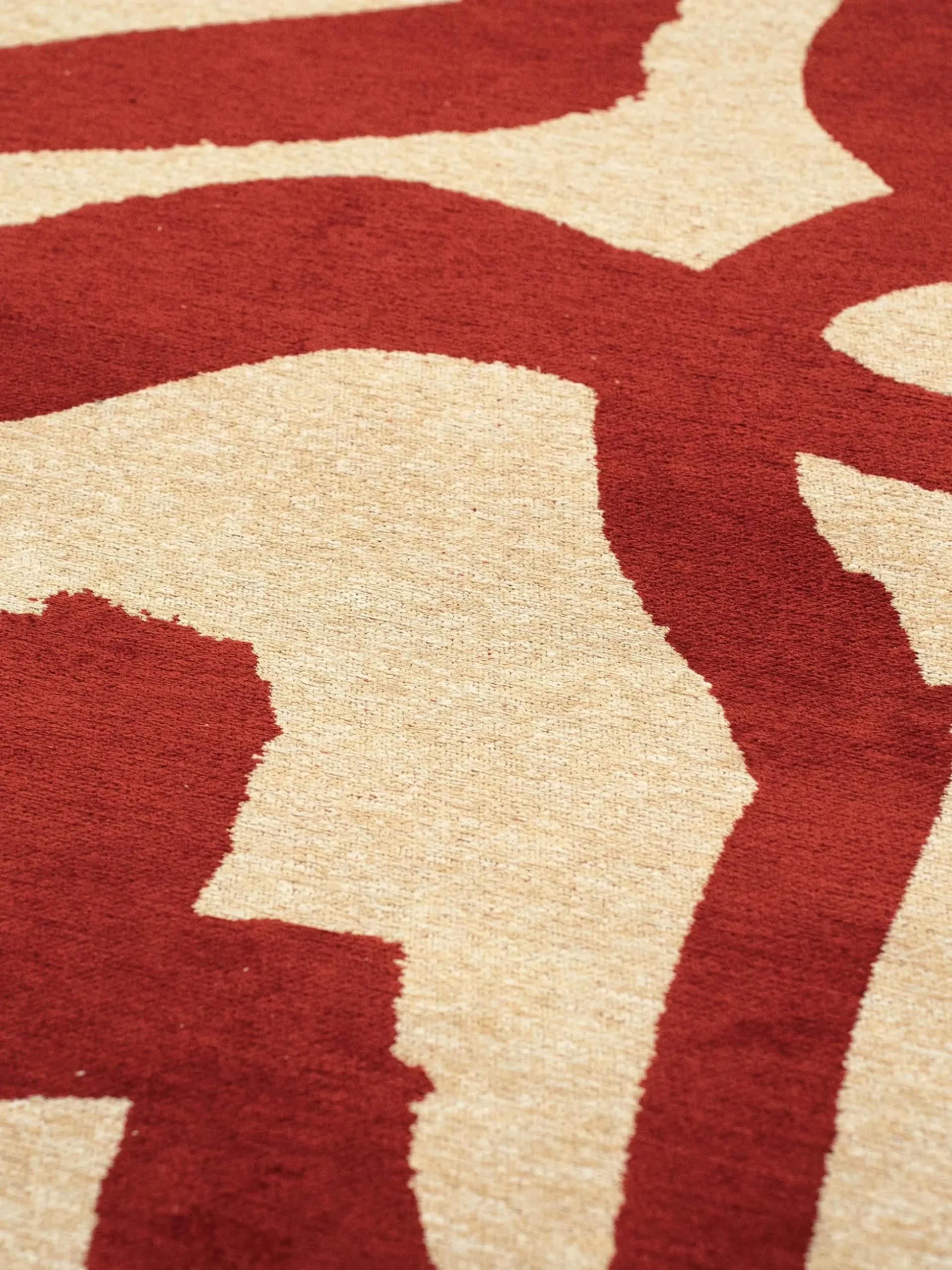 Tappeto jacquard lavabile da interno-esterno Ribbon