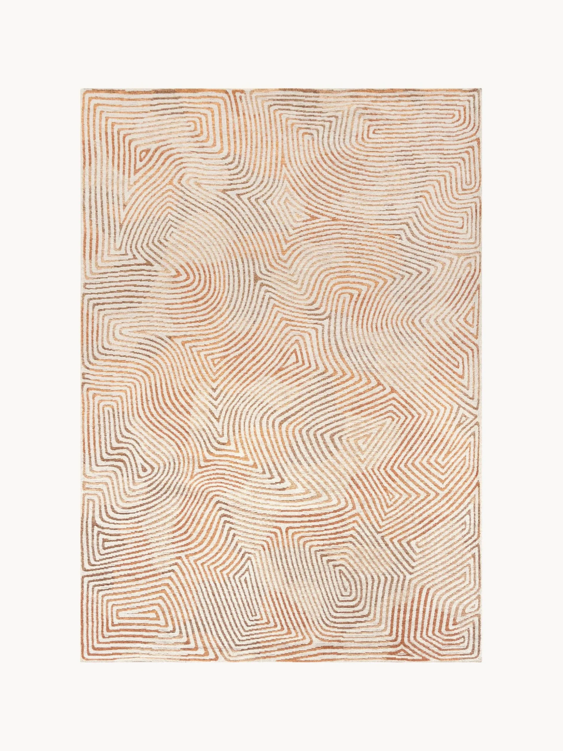 Tappeto jacquard lavabile da interno-esterno Coral