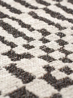 Tappeto rotondo jacquard lavabile da interno-esterno Berber