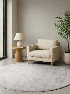 Tappeto rotondo jacquard lavabile da interno-esterno Jacob's Ladder