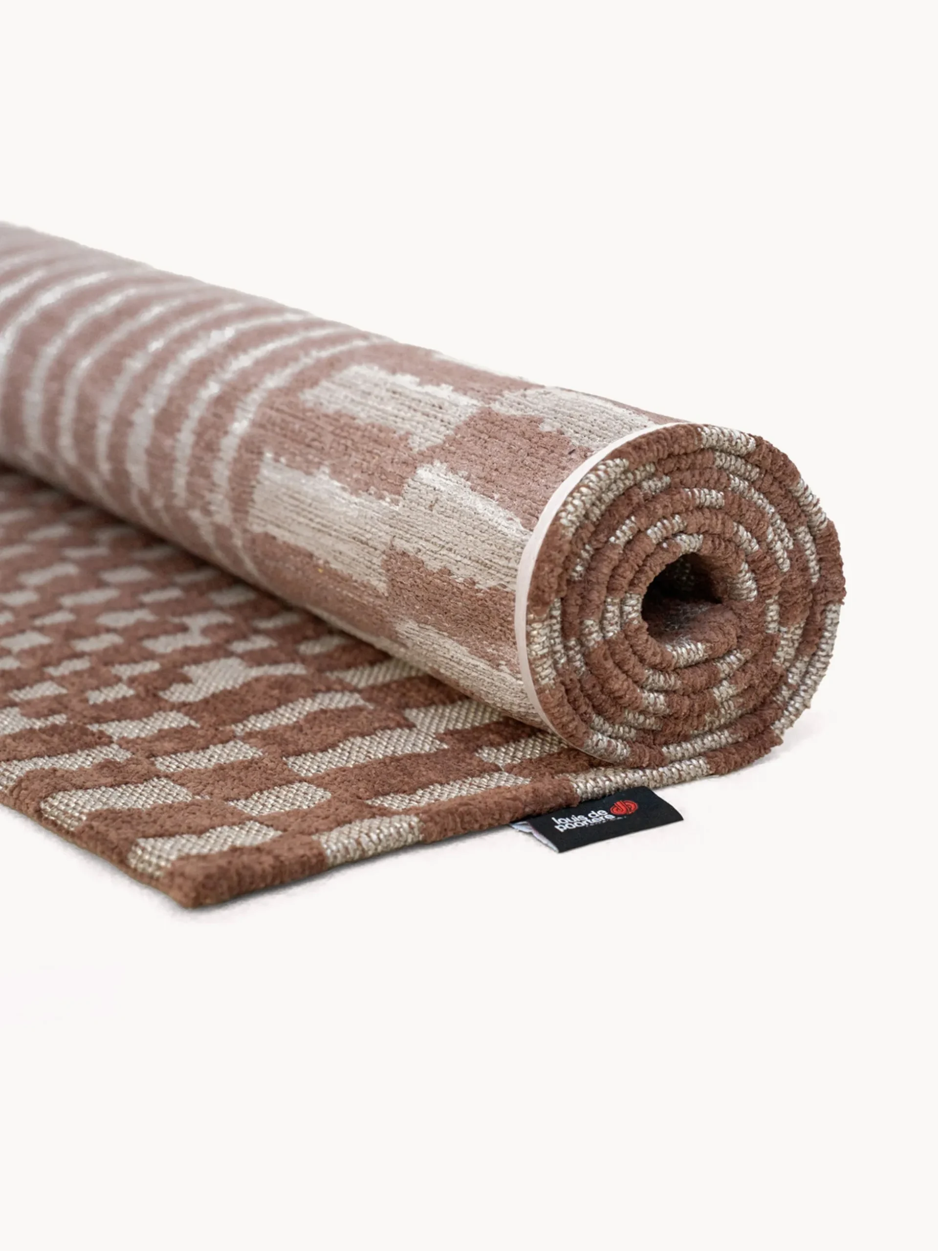 Tappeto rotondo jacquard lavabile da interno-esterno Berber