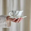 Tazza da caffè con piattino Shellie