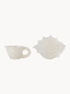 Tazza da caffè con piattino Shellie