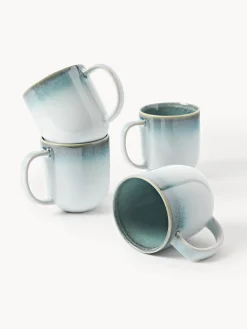 Tazze con smalto reattivo Havana 4 pz