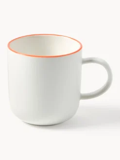 Tazze da caffè con piattino in porcellana Facile 2 pz