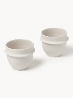 Tazze da caffè porcellana con smalto reattivo Dune 2 pz