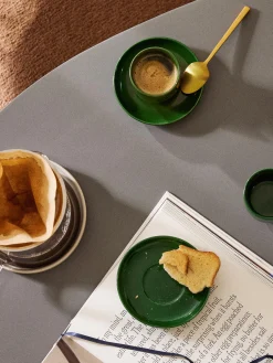 Tazzine da caffè in porcellana con piattino Nessa 4 pz