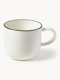 Tazzine da espresso con piattino in porcellana Facile 2 pz