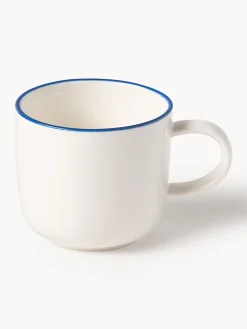 Tazzine da espresso con piattino in porcellana Facile 2 pz